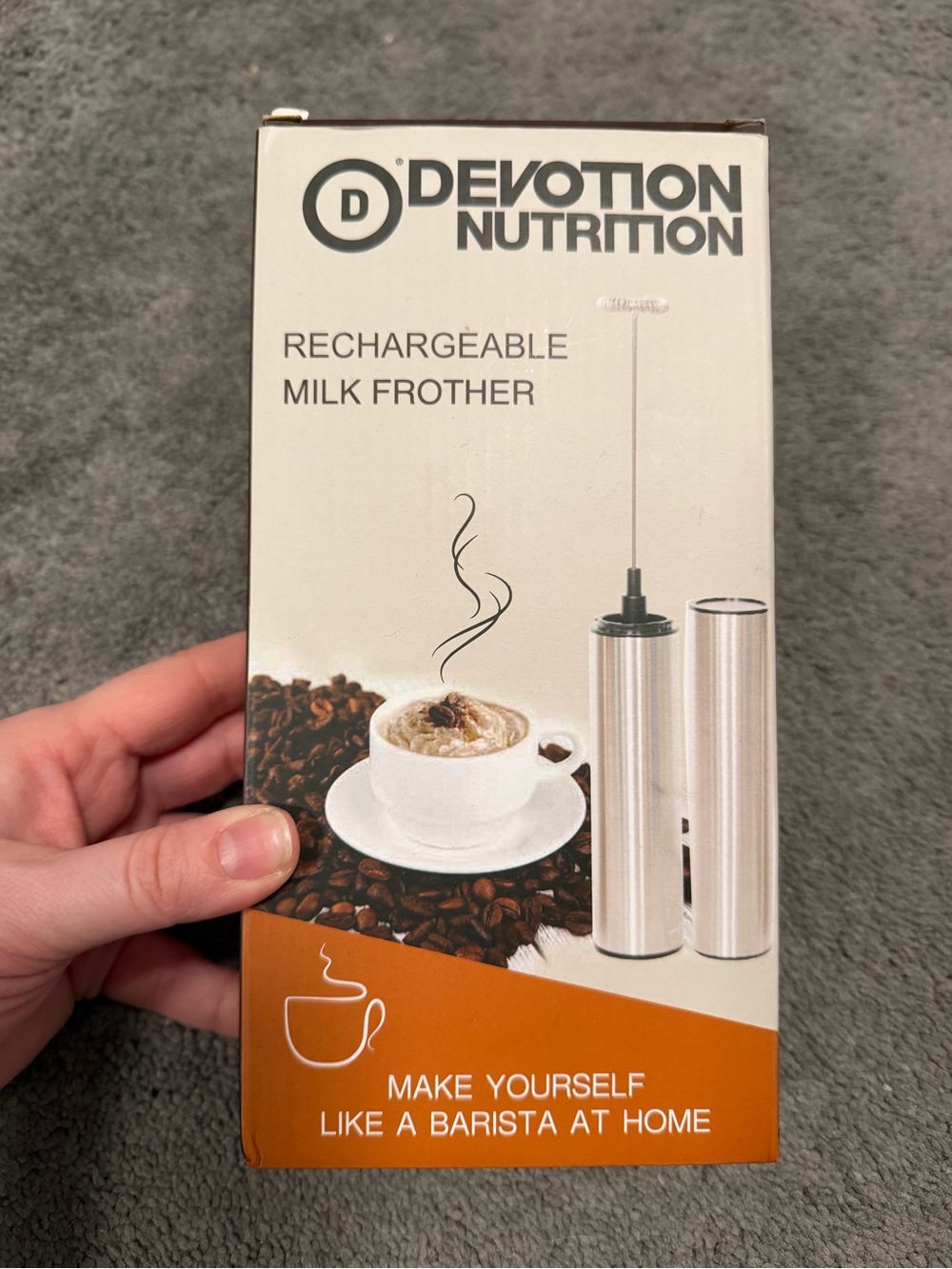 Rechargeable Milk Frother - Silver